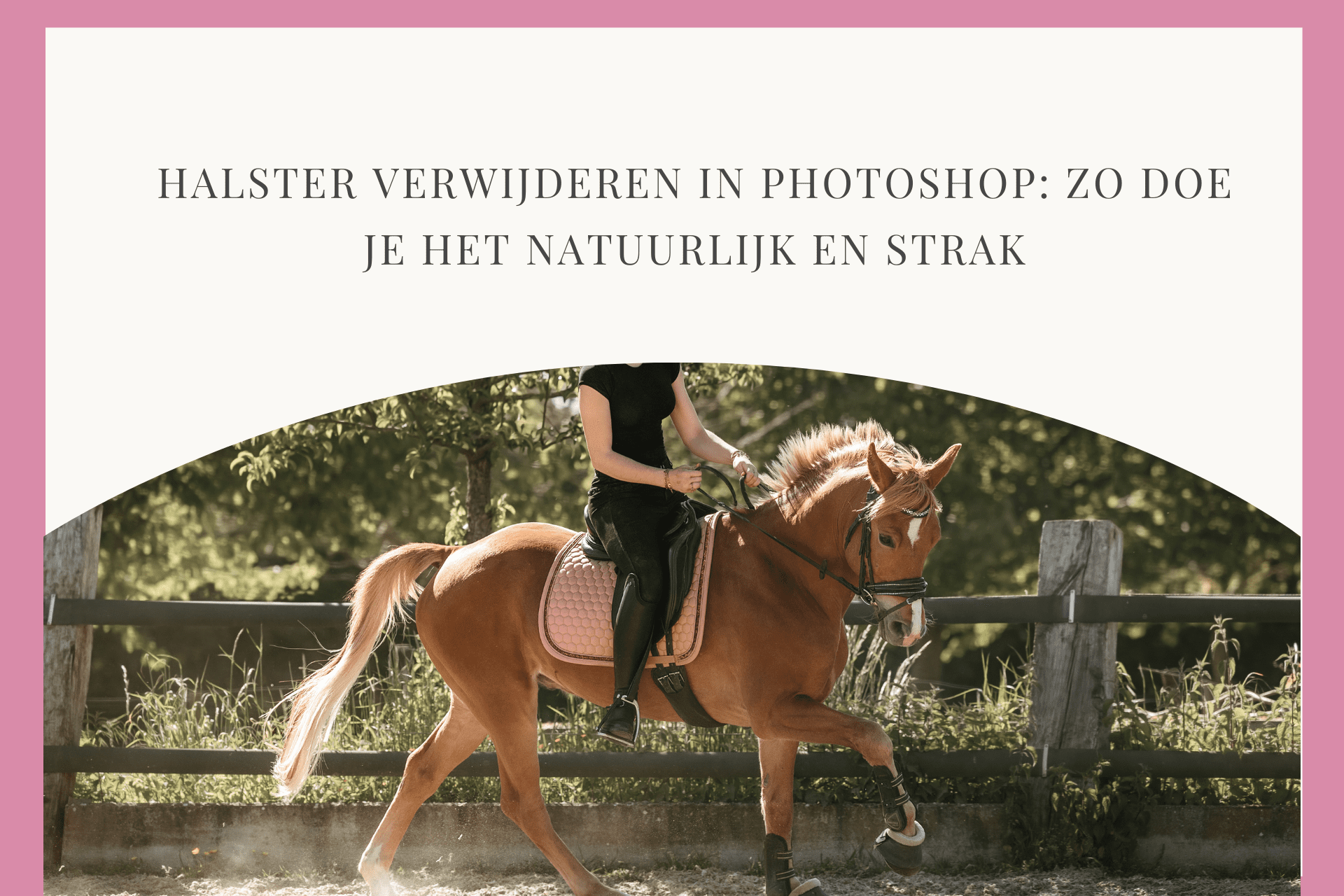 Halster verwijderen in Photoshop: zo doe je het natuurlijk en strak