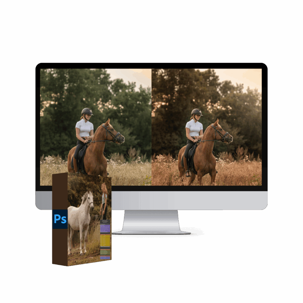 herfst fotografie paarden photoshop